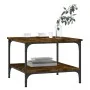 Smoked oak engineered wood coffee table 55x55x40 cm by vidaXL, Coffee table - Ref: Foro24-832830, Price: 40,51 €, Discount: %