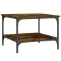Smoked oak engineered wood coffee table 55x55x40 cm by vidaXL, Coffee table - Ref: Foro24-832830, Price: 40,51 €, Discount: %