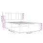 Bed frame with black metal headboard 90x190 cm by vidaXL, Beds and slatted bases - Ref: Foro24-352472, Price: 59,93 €, Discou...