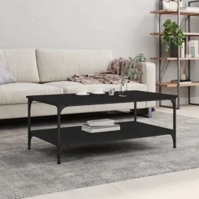 Schwarzer Ingenieurholz-Couchtisch 100x55x40 cm von vidaXL, Couchtisch - Ref: Foro24-832833, Preis: 55,99 €, Rabatt: %
