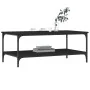Engineered wood black coffee table 100x55x40 cm by vidaXL, Coffee table - Ref: Foro24-832833, Price: 55,99 €, Discount: %