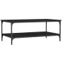 Engineered wood black coffee table 100x55x40 cm by vidaXL, Coffee table - Ref: Foro24-832833, Price: 55,99 €, Discount: %
