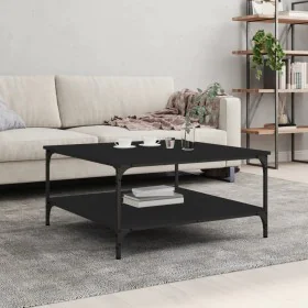 Engineered wood black coffee table 80x80x40 cm by vidaXL, Coffee table - Ref: Foro24-832838, Price: 56,10 €, Discount: %