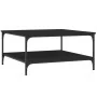 Schwarzer Ingenieurholz-Couchtisch 80x80x40 cm von vidaXL, Couchtisch - Ref: Foro24-832838, Preis: 56,10 €, Rabatt: %