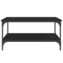Schwarzer Ingenieurholz-Couchtisch 80x80x40 cm von vidaXL, Couchtisch - Ref: Foro24-832838, Preis: 56,10 €, Rabatt: %