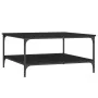 Schwarzer Ingenieurholz-Couchtisch 80x80x40 cm von vidaXL, Couchtisch - Ref: Foro24-832838, Preis: 56,10 €, Rabatt: %