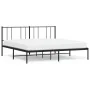 Estructura de cama con cabecero metal negro 200x200 cm de vidaXL, Camas y somieres - Ref: Foro24-352487, Precio: 108,85 €, De...