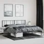 Bettgestell mit schwarzem Metallkopfteil 200x200 cm von vidaXL, Betten und Lattenroste - Ref: Foro24-352487, Preis: 108,85 €,...