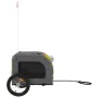 Haustier-Fahrradanhänger, Eisen-Oxford-Stoff, gelb-grau von vidaXL, Kinderwagen für Haustiere - Ref: Foro24-93833, Preis: 99,...