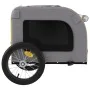Haustier-Fahrradanhänger, Eisen-Oxford-Stoff, gelb-grau von vidaXL, Kinderwagen für Haustiere - Ref: Foro24-93833, Preis: 99,...