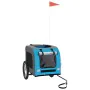 Haustier-Fahrradanhänger, Eisen-Oxford-Stoff, Blaugrau von vidaXL, Kinderwagen für Haustiere - Ref: Foro24-93834, Preis: 98,7...