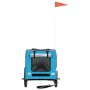 Haustier-Fahrradanhänger, Eisen-Oxford-Stoff, Blaugrau von vidaXL, Kinderwagen für Haustiere - Ref: Foro24-93834, Preis: 98,7...