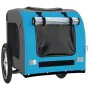 Haustier-Fahrradanhänger, Eisen-Oxford-Stoff, Blaugrau von vidaXL, Kinderwagen für Haustiere - Ref: Foro24-93834, Preis: 98,7...