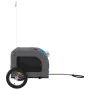 Haustier-Fahrradanhänger, Eisen-Oxford-Stoff, Blaugrau von vidaXL, Kinderwagen für Haustiere - Ref: Foro24-93834, Preis: 98,7...