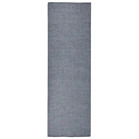 Blauer flachgewebter Outdoor-Teppich 80x250 cm von vidaXL, Teppiche - Ref: Foro24-340793, Preis: 36,22 €, Rabatt: %