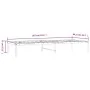 Estructura de cama de metal negro 80x200 cm de vidaXL, Camas y somieres - Ref: Foro24-350837, Precio: 69,18 €, Descuento: %