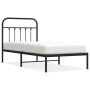 Bettgestell mit schwarzem Metallkopfteil 90x190 cm von vidaXL, Betten und Lattenroste - Ref: Foro24-352570, Preis: 75,52 €, R...