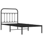Bettgestell mit schwarzem Metallkopfteil 90x190 cm von vidaXL, Betten und Lattenroste - Ref: Foro24-352570, Preis: 75,52 €, R...
