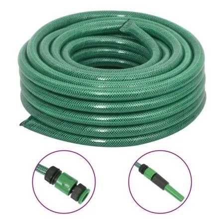 Manguera de jardín con accesorios PVC verde 0,75" 50 m de vidaXL, Mangueras de jardín - Ref: Foro24-154384, Precio: 68,26 €, ...