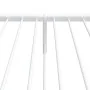 White metal bed frame with headboard and footboard 100x190 cm by vidaXL, Beds and slatted bases - Ref: Foro24-350943, Price: ...
