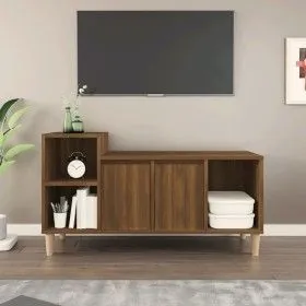 TV-Schrank aus braunem Eichensperrholz, 100 x 35 x 55 cm von vidaXL, TV-Möbel - Ref: Foro24-821179, Preis: 55,36 €, Rabatt: %