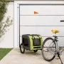 Haustier-Fahrradanhänger, Eisen-Oxford-Stoff, Grün, Grau von vidaXL, Kinderwagen für Haustiere - Ref: Foro24-93836, Preis: 10...
