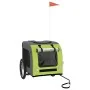 Haustier-Fahrradanhänger, Eisen-Oxford-Stoff, Grün, Grau von vidaXL, Kinderwagen für Haustiere - Ref: Foro24-93836, Preis: 10...