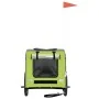 Haustier-Fahrradanhänger, Eisen-Oxford-Stoff, Grün, Grau von vidaXL, Kinderwagen für Haustiere - Ref: Foro24-93836, Preis: 10...
