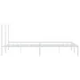 White metal bed frame with headboard 200x200 cm by vidaXL, Beds and slatted bases - Ref: Foro24-352375, Price: 107,19 €, Disc...