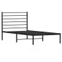 Bettgestell mit schwarzem Metallkopfteil 75x190 cm von vidaXL, Betten und Lattenroste - Ref: Foro24-352309, Preis: 56,62 €, R...