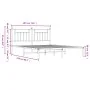 Bed frame with black metal headboard 183x213 cm by vidaXL, Beds and slatted bases - Ref: Foro24-353542, Price: 114,31 €, Disc...