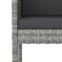 Garden table and high stools 9 pieces with gray PE rattan cushions by vidaXL, Garden sets - Ref: Foro24-3200654, Price: 729,0...