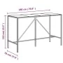 Garden table and high stools 9 pieces with gray PE rattan cushions by vidaXL, Garden sets - Ref: Foro24-3200654, Price: 729,0...