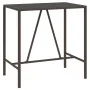 Gartentisch und Hochhocker 5 Stück und braune PE-Rattankissen von vidaXL, Gartensets - Ref: Foro24-3200655, Preis: 405,17 €, ...
