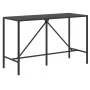 Garden table and high stools 9 pieces and black PE rattan cushions by vidaXL, Garden sets - Ref: Foro24-3200652, Price: 716,1...