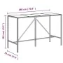 Garden table and high stools 9 pieces and black PE rattan cushions by vidaXL, Garden sets - Ref: Foro24-3200652, Price: 716,1...