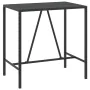 Garden table and high stools 5 pieces and black PE rattan cushions by vidaXL, Garden sets - Ref: Foro24-3200657, Price: 404,0...