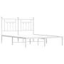 White metal bed frame with headboard 140x200 cm by vidaXL, Beds and slatted bases - Ref: Foro24-353587, Price: 97,70 €, Disco...