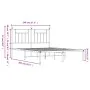 White metal bed frame with headboard 140x200 cm by vidaXL, Beds and slatted bases - Ref: Foro24-353587, Price: 97,70 €, Disco...