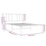 Bed frame with black metal headboard 75x190 cm by vidaXL, Beds and slatted bases - Ref: Foro24-352470, Price: 56,39 €, Discou...
