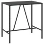 Garden table and high stools and cushions 7 pieces black PE rattan by vidaXL, Garden sets - Ref: Foro24-3200658, Price: 559,2...