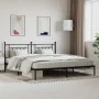 Bettgestell mit schwarzem Metallkopfteil 193x203 cm von vidaXL, Betten und Lattenroste - Ref: Foro24-353543, Preis: 106,71 €,...