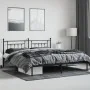 Bettgestell mit schwarzem Metallkopfteil 193x203 cm von vidaXL, Betten und Lattenroste - Ref: Foro24-353543, Preis: 106,71 €,...