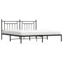 Bettgestell mit schwarzem Metallkopfteil 193x203 cm von vidaXL, Betten und Lattenroste - Ref: Foro24-353543, Preis: 106,71 €,...