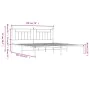 Bed frame with black metal headboard 193x203 cm by vidaXL, Beds and slatted bases - Ref: Foro24-353543, Price: 106,71 €, Disc...