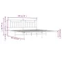 Bettgestell mit schwarzem Metallkopfteil 193x203 cm von vidaXL, Betten und Lattenroste - Ref: Foro24-353543, Preis: 106,71 €,...
