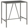 Mesa y taburetes altos jardín y cojines 7 pzas ratán PE gris de vidaXL, Conjuntos de jardín - Ref: Foro24-3200660, Precio: 57...