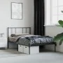 Estructura de cama con cabecero metal negro 90x200 cm de vidaXL, Camas y somieres - Ref: Foro24-352473, Precio: 73,82 €, Desc...