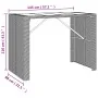 Gartentisch und Hochhocker 5 Stück und braune PE-Rattankissen von vidaXL, Gartensets - Ref: Foro24-3200666, Preis: 466,81 €, ...