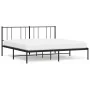 Bed frame with black metal headboard 180x200 cm by vidaXL, Beds and slatted bases - Ref: Foro24-352484, Price: 123,71 €, Disc...